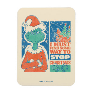 Schnürsenkel   Stopp Christmas Vintag Graphic Magnet