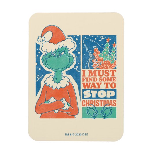 Schnürsenkel | Stopp Christmas Vintag Graphic Magnet (Vertikal)