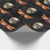 Schnürsenkel und Schmetterlingspapier Geschenkpapier (Ecke)