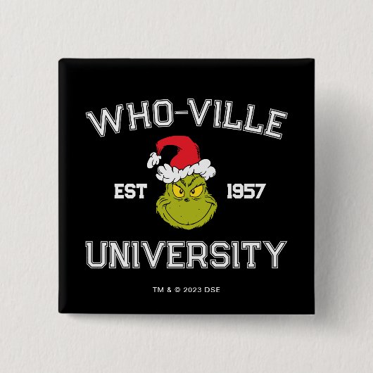 Schnürsenkel | Who-ville University Est 1957 Button (Vorderseite)