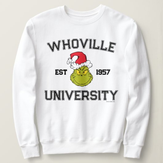 Schnürsenkel | Whoville University Est 1957 Sweatshirt (Design vorne)