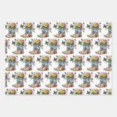 Schnürstiefel und Schmetterlingsblume Geschenkpapier Set (Vorderseite 2)