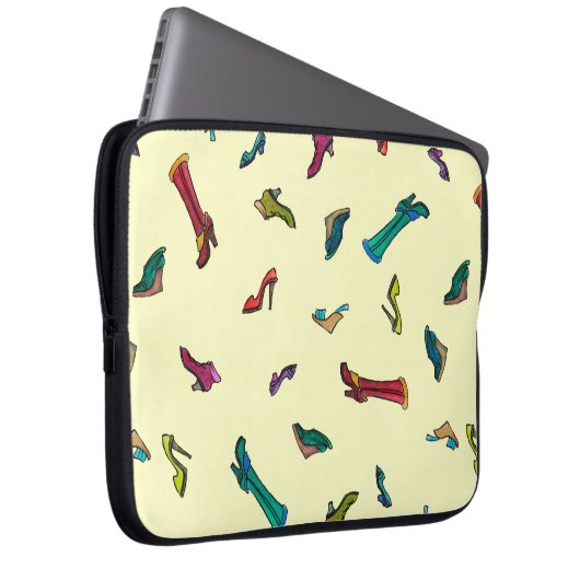 Schnürt das nahtlose Muster der Wasserfarbe Laptopschutzhülle (Vorne Rechts)