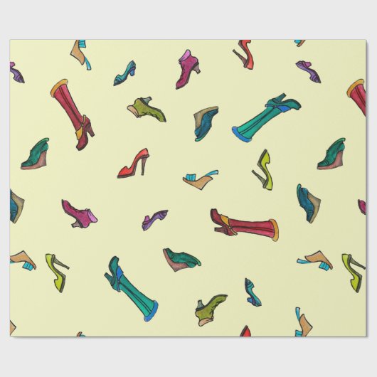 Schnürt das wasserfarbene Muster Geschenkpapier (Flach)