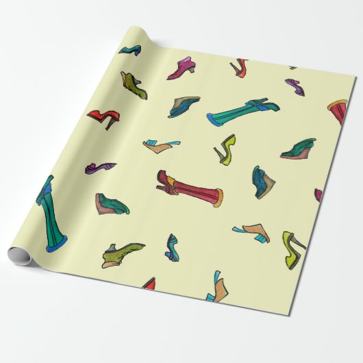 Schnürt das wasserfarbene Muster Geschenkpapier (Ungerollt)