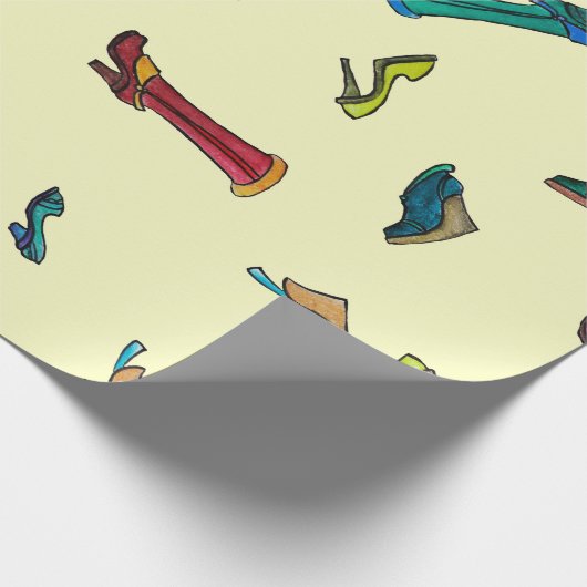 Schnürt das wasserfarbene Muster Geschenkpapier (Ecke)