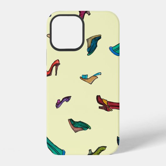 Schnürt das wasserfarbene Muster iPhone Hülle (Rückseite)