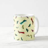 Schnürt das wasserfarbene Muster Kaffeetasse (VorderseiteRechts)