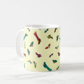 Schnürt das wasserfarbene Muster Kaffeetasse (Vorderseite Links)