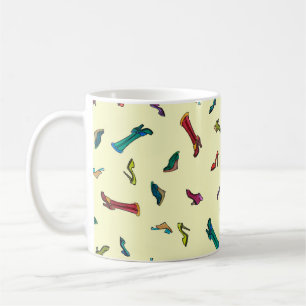 Schnürt das wasserfarbene Muster Kaffeetasse