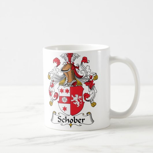 Schober Familienwappen Kaffeetasse (Rechts)