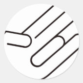 Schock Runder Aufkleber (Vorderseite)