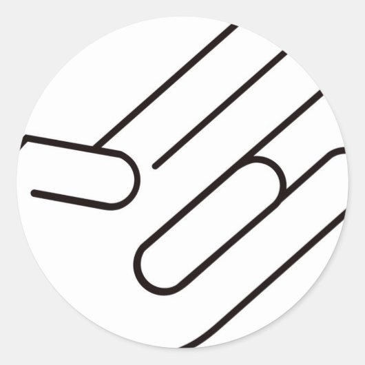 Schock Runder Aufkleber (Vorderseite)