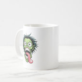 Schock-Schrei-Monster-Halloween Kaffeetasse (Vorderseite Links)