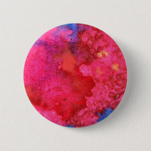 Schockende Neon Pink Abstrakt Button