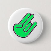 Schocker-Handsymbol Button (Vorderseite)