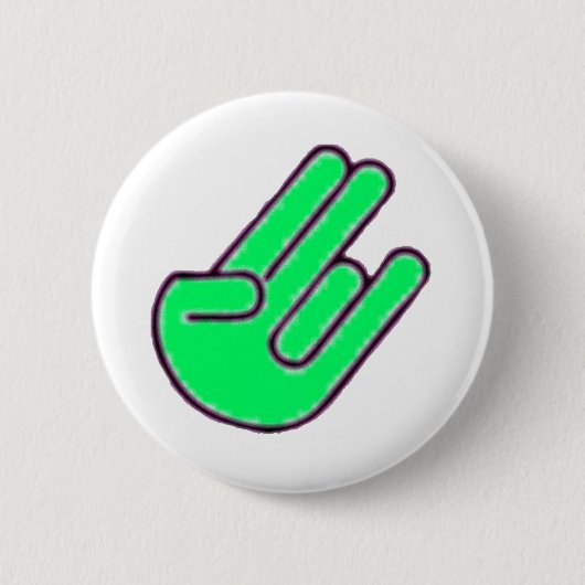 Schocker-Handsymbol Button (Vorderseite)