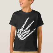 Schocker-Skelett-Hand T-Shirt (Vorderseite)