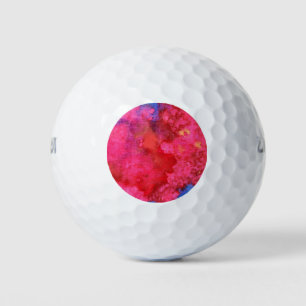 Schockierend heißes Neonpink Abstract Golfball