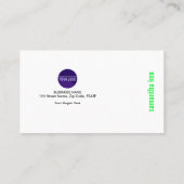 Schockierende Green Funny Mouse PC Reparaturkarte Visitenkarte (Rückseite)