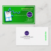 Schockierende Green Funny Mouse PC Reparaturkarte Visitenkarte (Vorne/Hinten)