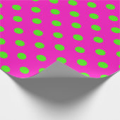 schockierende, rosa Limone Polka Dots DIY Colors Geschenkpapier (Ecke)