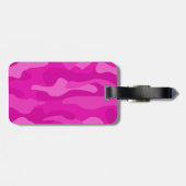 schockierende rosa Monokolour-Camouflage Gepäckanhänger (Rückseite horizontal)