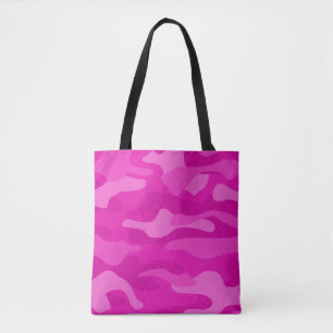 schockierende rosa Monokolour-Camouflage Tasche