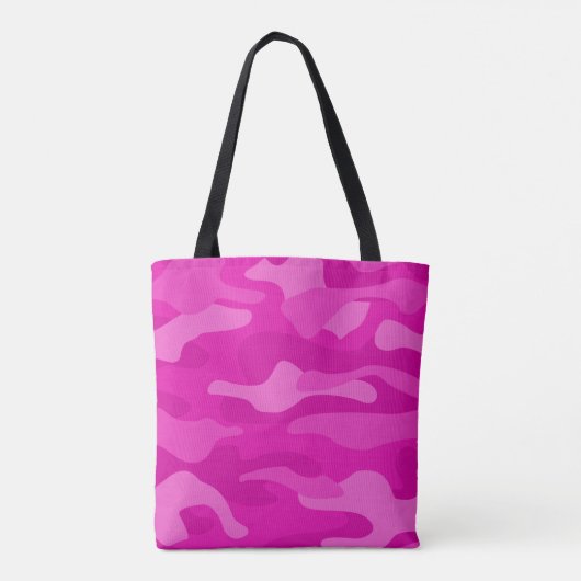 schockierende rosa Monokolour-Camouflage Tasche (Rückseite)