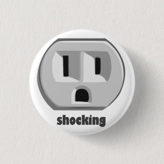 Schockierende Strommauer Button (Vorderseite)