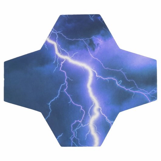 schockierender Blitzschlag Fußball (Flach)