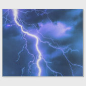 schockierender Blitzschlag Geschenkpapier (Flach)