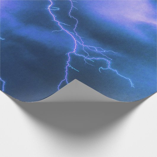 schockierender Blitzschlag Geschenkpapier (Ecke)