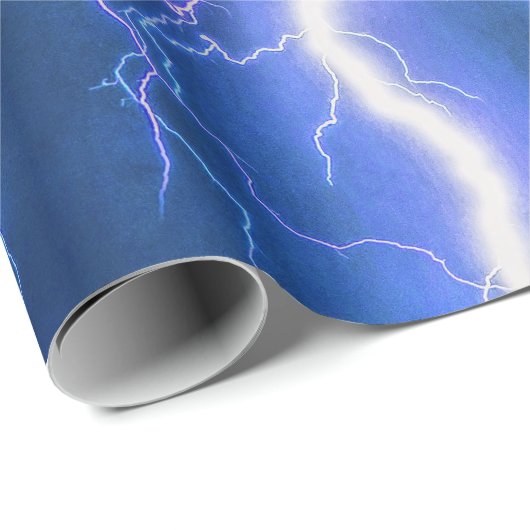 schockierender Blitzschlag Geschenkpapier (Rolleneckpunkt)