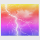 schockierender Blitzschlag Geschenkpapier (Flach)