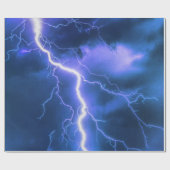 schockierender Blitzschlag Geschenkpapier (Flach)
