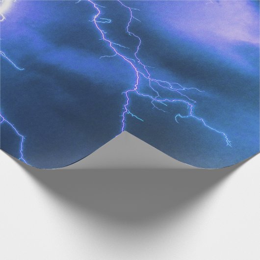 schockierender Blitzschlag Geschenkpapier (Ecke)