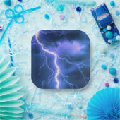 schockierender Blitzschlag Pappteller (Party)