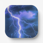 schockierender Blitzschlag Pappteller (Vorderseite)