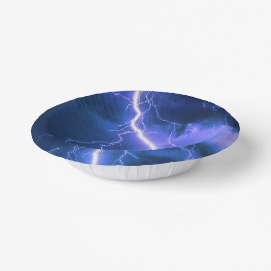 schockierender Blitzschlag Pappteller (Gewinkelt)