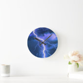 schockierender Blitzschlag   Runde Wanduhr (Zuhause)