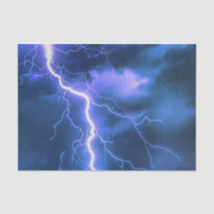 schockierender Blitzschlag Seidenpapier