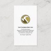 schockierender, leuchtend lackierter Wandhandyman Visitenkarte (Rückseite)