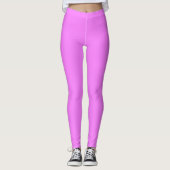 schockierender rosa Hexadezimalcode FB7EFD Leggings (Vorderseite)
