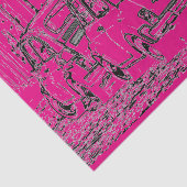 schockierendes, rosa cooles Comic Cartoon Kinderwa Seidenpapier (Ausschnitt)