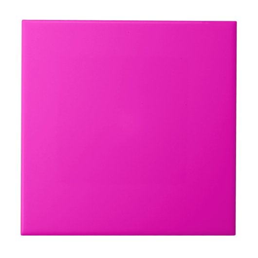 Schockierendes Rosa Einheitsfarbe Fliese (Vorderseite)