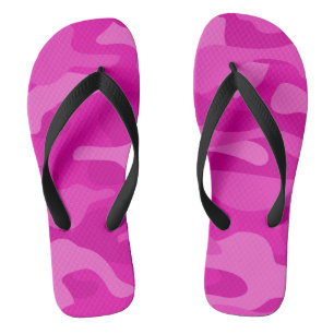 Schockierendes Rosa Monocolor Camo Badesandalen