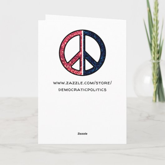 Schockiert über die Wiederwahl von Trump-Demokrat Karte (Rückseite)