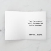 Schockierte Ärzte werden gesund Karte (Innenseite)