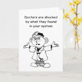 Schockierte Ärzte werden gesund Karte (Gelbe Blume)